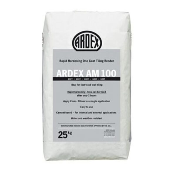 Ardex AM100 Rapid Setting One Coat Tiling Render 25kg